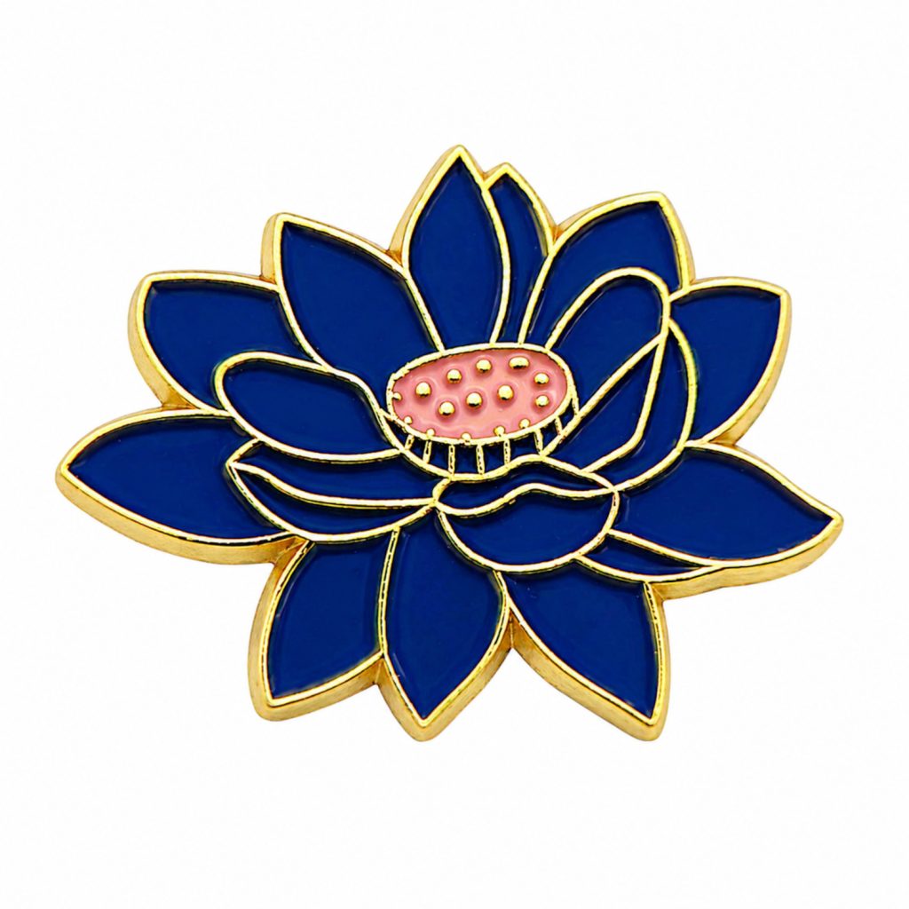 莲花胸针徽章