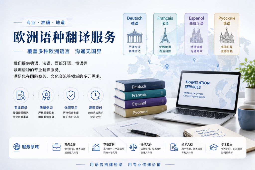 欧洲语种笔译服务