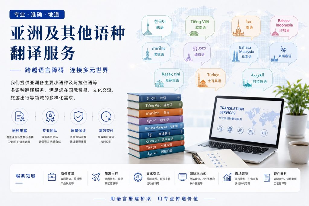 亚洲语种笔译服务